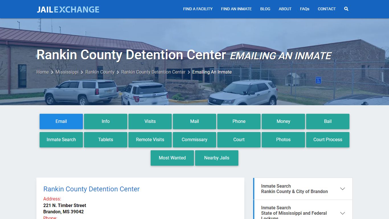 Inmate Text, Email - Rankin County Detention Center, MS - Jail Exchange